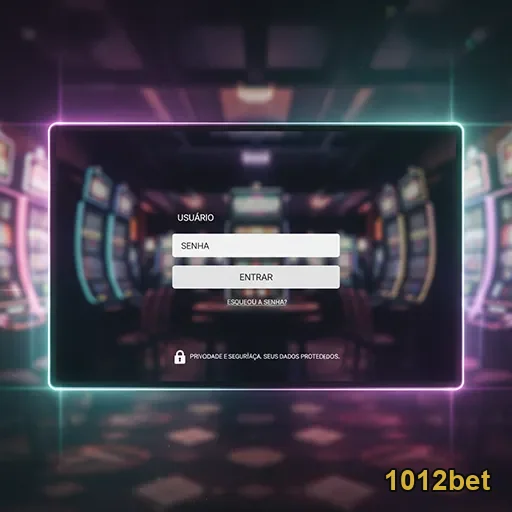 Tela de login do aplicativo 1012bet para acesso rápido.