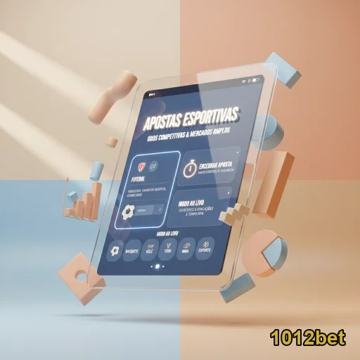 Interface do 1012bet mostrando apostas esportivas em tablet.
