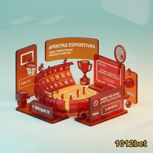 Interface de apostas esportivas interativas da 1012bet.
