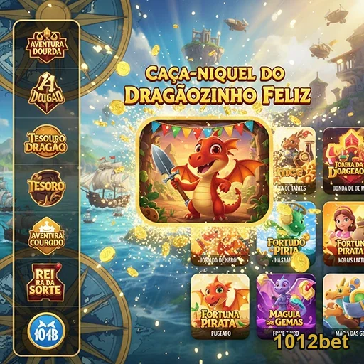 Interface do caça-níquel Dragãozinho Feliz na 1012bet.