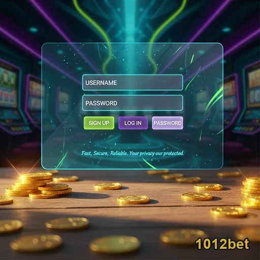 Tela de login da 1012bet com foco em serviços VIP.