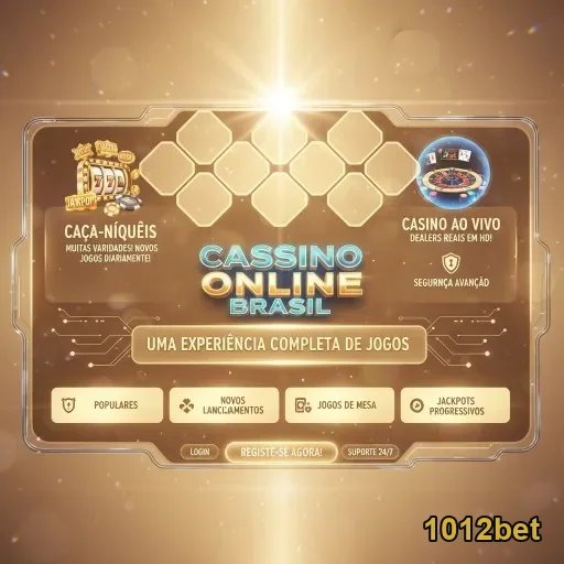 Interface da 1012bet com opções de caça-níqueis e jogos ao vivo.
