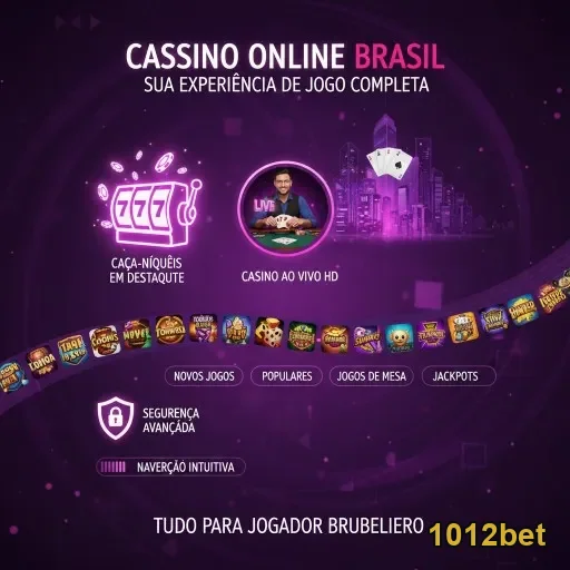 Tela de serviços VIP da 1012bet, incluindo caça-níqueis e jogos ao vivo.