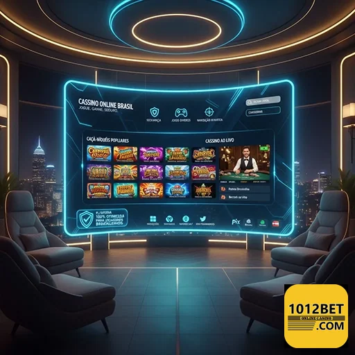 Jogos de cassino online, incluindo slots e roleta