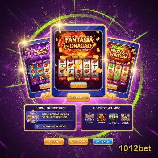 Interface de slot games no 1012bet exibindo opções de saque.