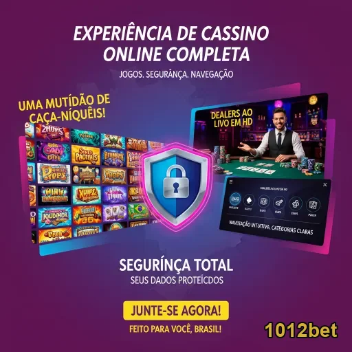 Interface da 1012bet destacando serviços VIP e segurança.
