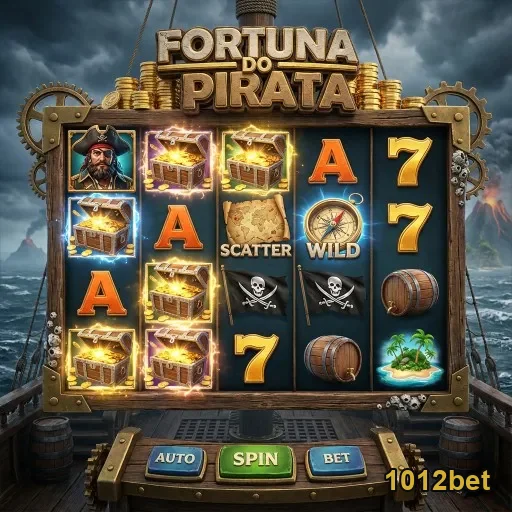 Tela do jogo 'Fortuna do Pirata' na 1012bet.