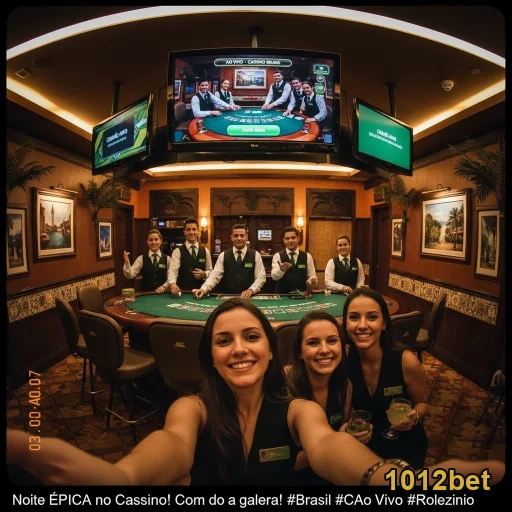 Equipe de atendimento da 1012bet em ambiente de cassino.