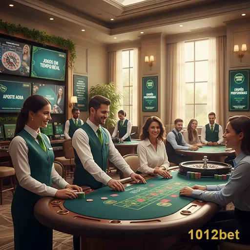 Jogadores participando de jogos ao vivo na 1012bet.