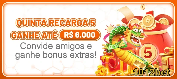 Promoção da 1012bet para recarga e bônus por indicações.
