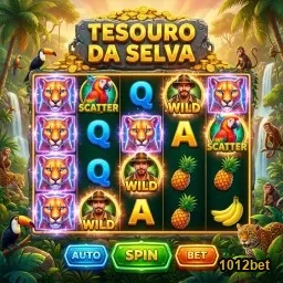Jogos de slot 'Tesouro da Selva' da 1012bet em destaque.