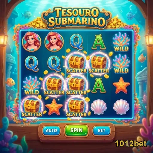 Tela do jogo Tesouro Submarino no site 1012bet.