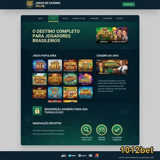 Tela do 1012bet com opções de jogos para usuários VIP.