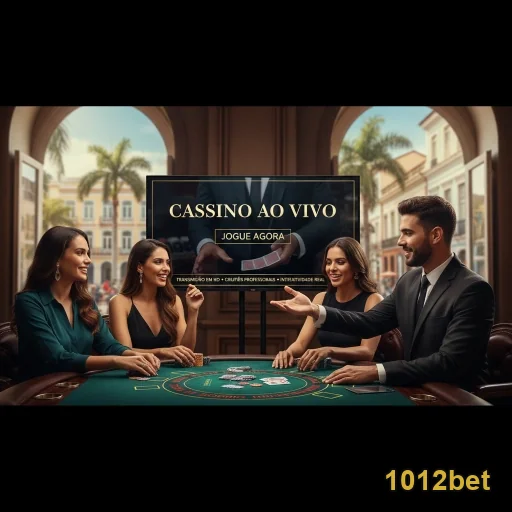Usuários da 1012bet em um cassino ao vivo interagindo.