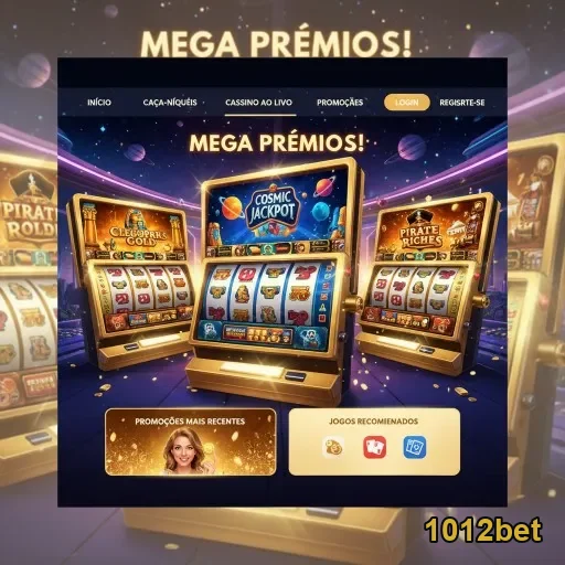 Interface da 1012bet com caça-níqueis e opções de saque.